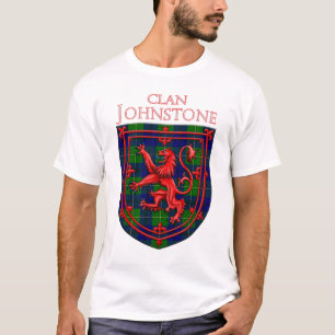 Johnstone Tartan Scottish Plaid Lion Rampant T-Shirt
