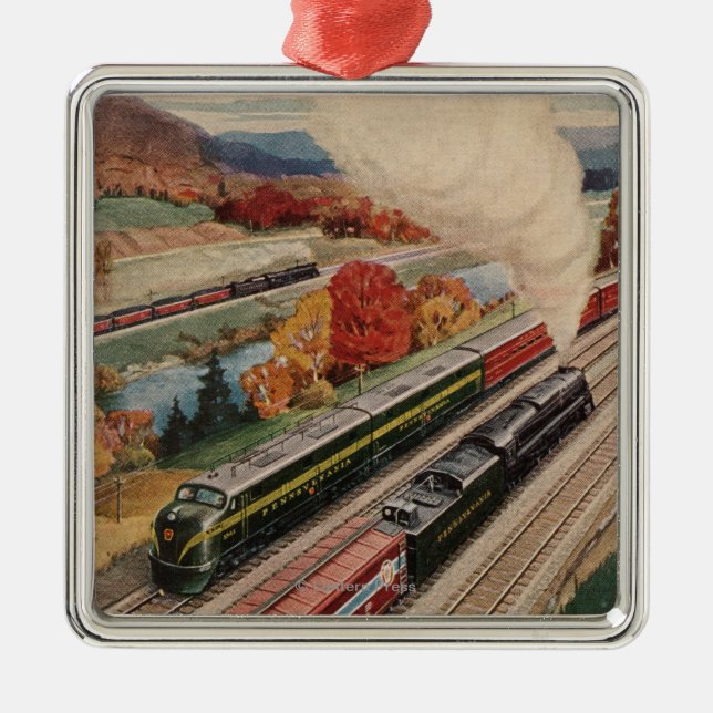 Johnstown, Pennsylvania (Commerce Trains) Metal Tree Decoration (Front)