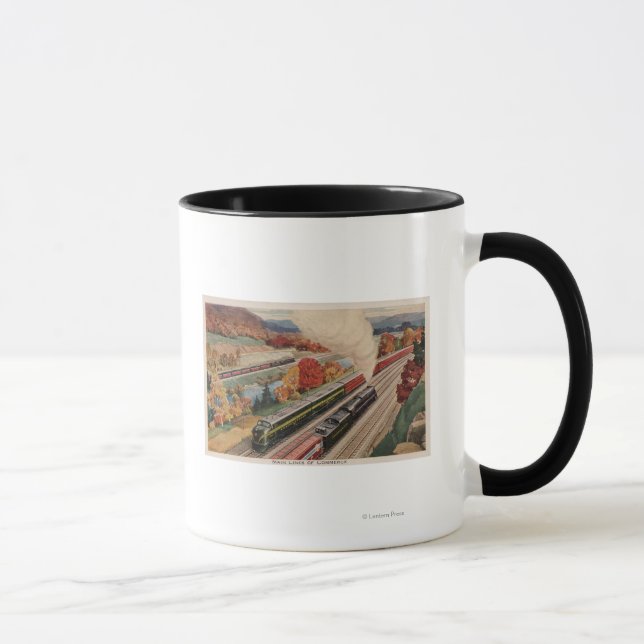 Johnstown, Pennsylvania (Commerce Trains) Mug (Right)