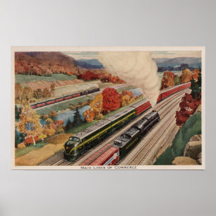Johnstown, Pennsylvania (Commerce Trains) Poster