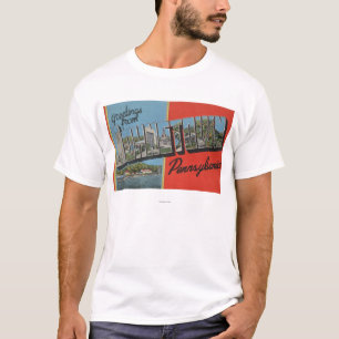 Johnstown, Pennsylvania - Large Letter Scenes T-Shirt