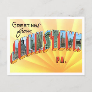 Johnstown, Pennsylvania Vintage Big Letters Postcard