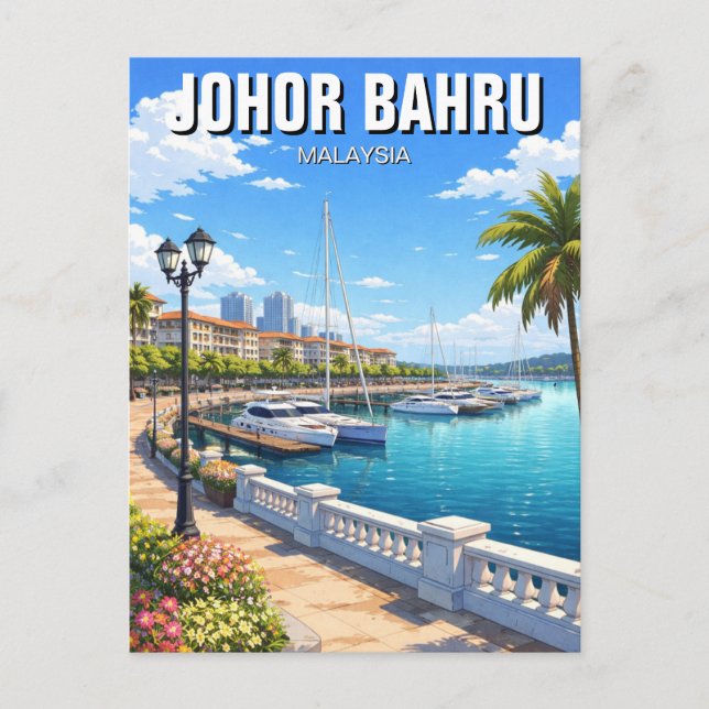 Johor Bahru Puteri Harbour Malaysia Postcard (Front)