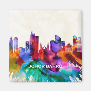 Johor Bahru Skyline Magnet