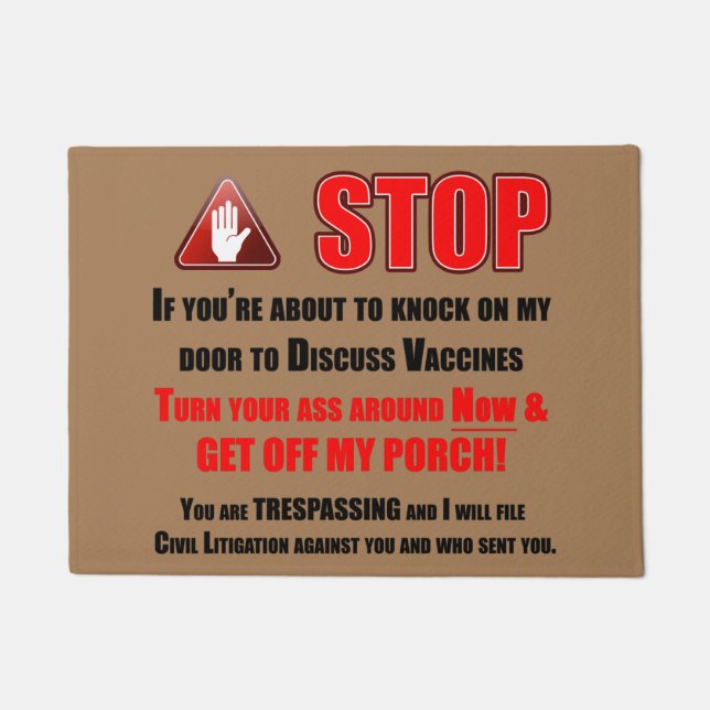 JoHoVaxx Witnesses Doormat (Front)