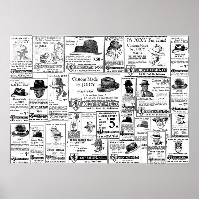 Joicy (Gioioso) Hat Company Poster (Front)