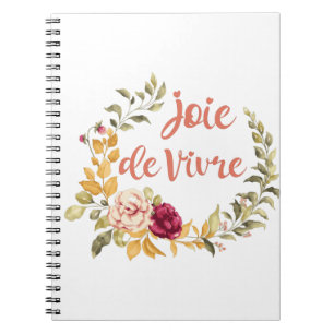 Joie de Vivre French Saying Notebook