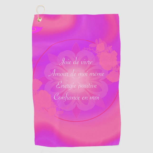 Joie de vivre golf towel (Front)