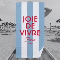 Joie De Vivre Paris French Blue Cabana Stripe