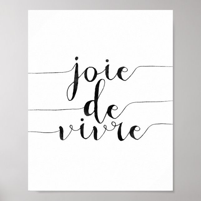 Joie De Vivre Poster (Front)