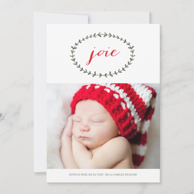 Joie Pure Carte de Noël Holiday Card (Front)