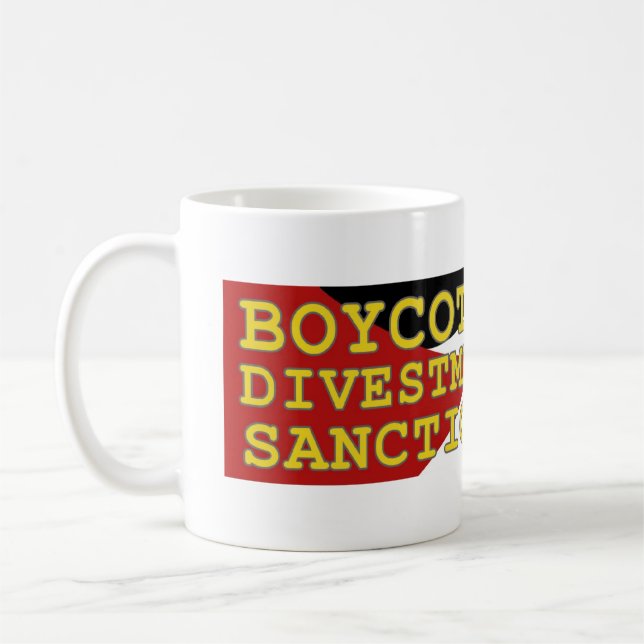 Join BDS movement support Palestine Coffee Mug (Left)