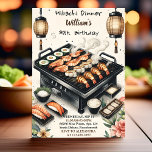 Join Chef Bbq Japanese Sushi Hibachi 30th Birthday Invitation<br><div class="desc">Join us for a culinary adventure at our "Join Chef BBQ Japanese Sushi Hibachi" 30th Birthday Invitation! Indulge in a unique celebration blending the best of BBQ, Japanese sushi, and hibachi delights. The design sets the tone for a flavorful experience filled with diverse and delicious culinary offerings. Get ready for...</div>
