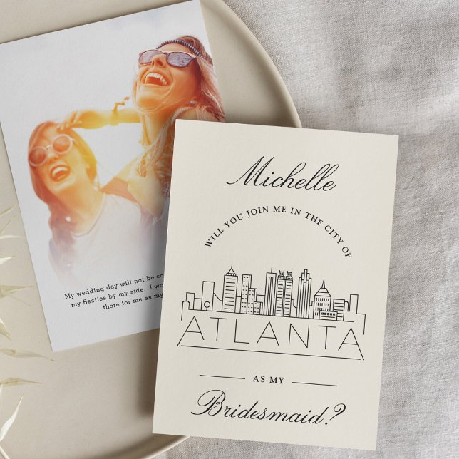 Join Me in Atlanta | Bridal Party Request Invitation (Creator Uploaded)