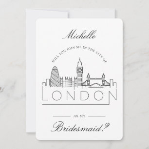 Join Me in London   Bridal Party Request Invitation