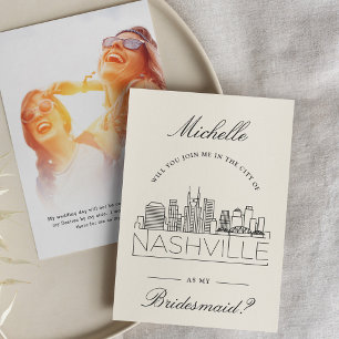Join Me in Nashville   Bridal Party Request Invitation