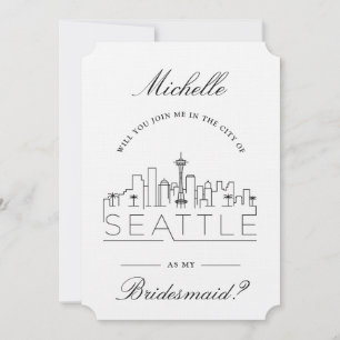 Join Me in Seattle   Bridal Party Request Invitation