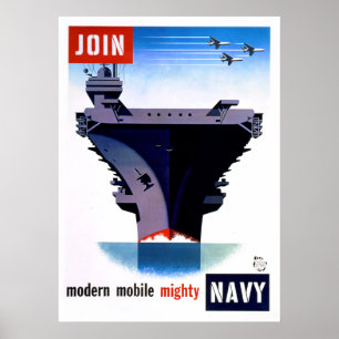 Join Modern Mobile Mighty Navy – Join the Navy Poster