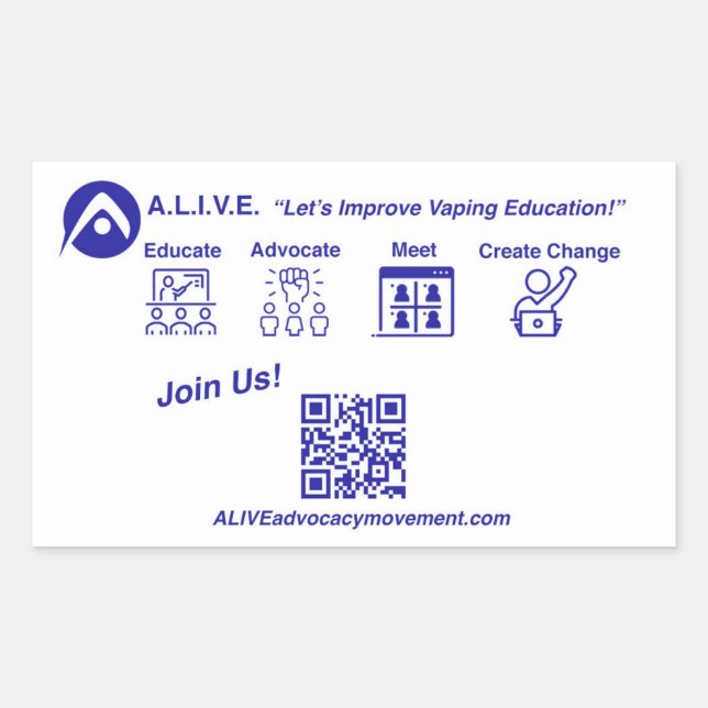 Join Now  Rectangular Sticker (Front)