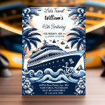 Join Ocean Waves Travel Anchor Yacht 50th Birthday Invitation<br><div class="desc">Join us for a grand nautical celebration with our "Ocean Waves Travel Anchor Yacht" 50th Birthday Invitation! Sail into the festivities surrounded by the calming ocean waves and the allure of a yacht. This elegant design promises a birthday celebration that perfectly combines the thrill of adventure with the serene beauty...</div>