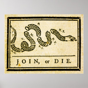 Join or Die 1754 Poster