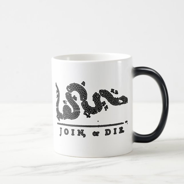 Join, or Die American Snake Magic Mug (Right)