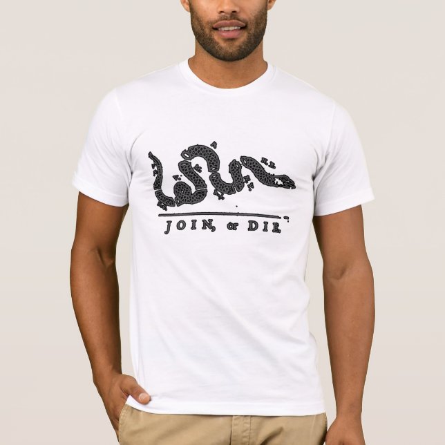 Join, or Die American T-Shirt (Front)