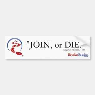 join or die bumper sticker