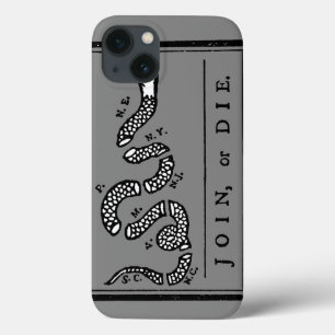 Join Or Die Cartoon, 1754 iPhone 13 Case