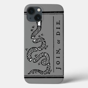 Join Or Die Cartoon, 1754 iPhone 13 Case