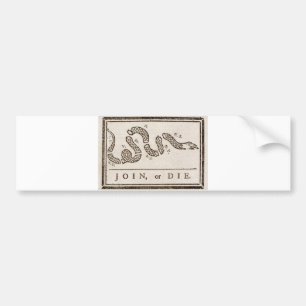 Join, or Die Flag Bumper Sticker