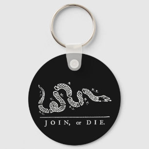 Join or Die Key Ring