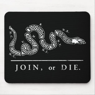 Join or Die Libertarian Mouse Mat