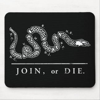 Join or Die Libertarian Mouse Mat