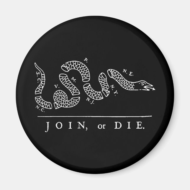Join, or Die Magnet (Front)