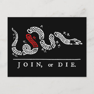 JOIN, or DIE Maryland Postcard