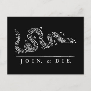 Join, or Die Postcard
