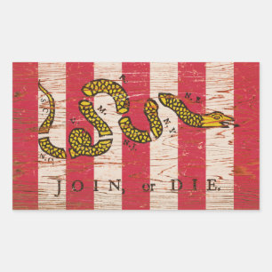 Join or Die Sons of Liberty Flag Stickers