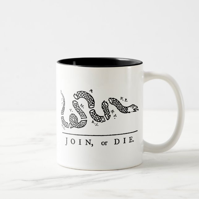 Join or Die Two-Tone Coffee Mug (Right)