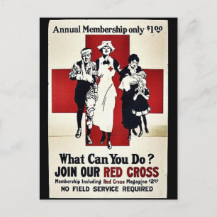Join Our Red Cross Postcard