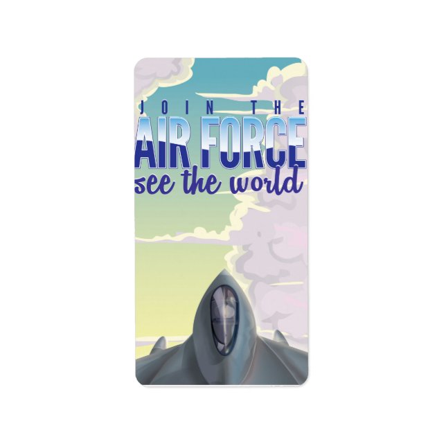 Join the Air Force Poster. Label (Front)