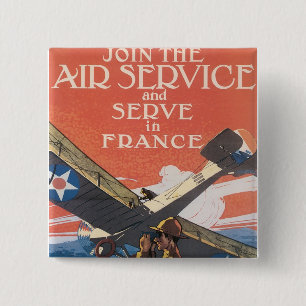 Join the Air Service 15 Cm Square Badge