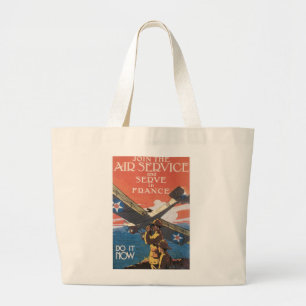 Join the Air Service Large Tote Bag
