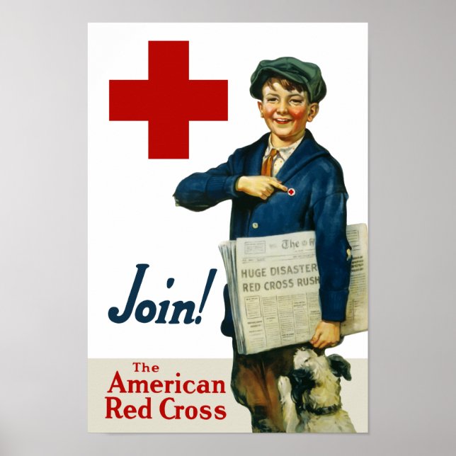 Join The American Red Cross Poster (Front)