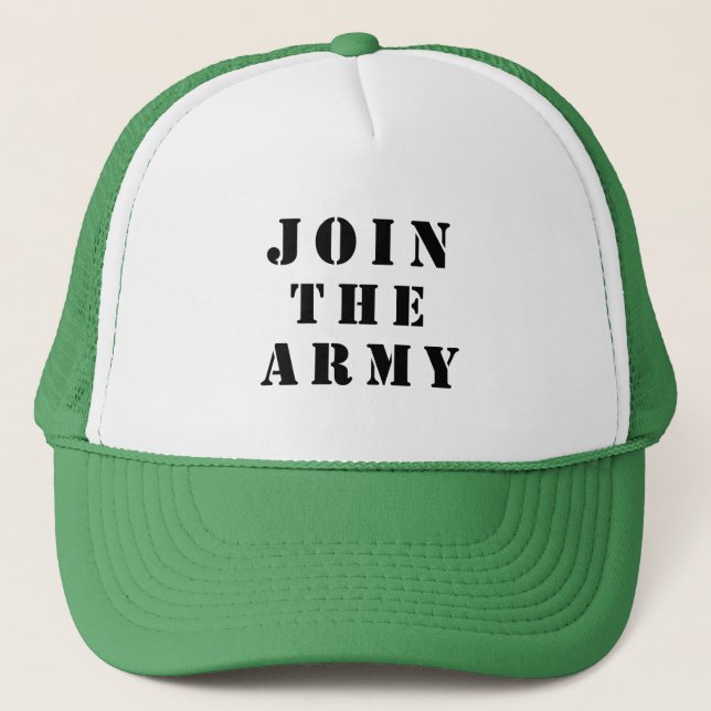 Join the army trucker hat (Front)