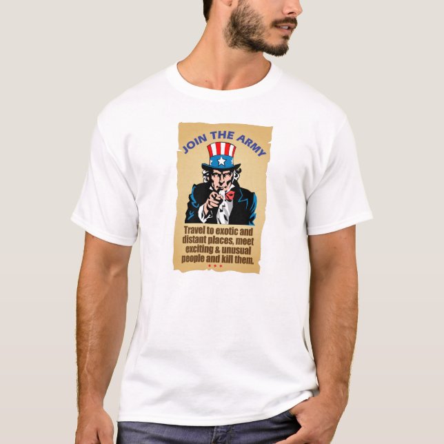Join the Army - Uncle Sam T-Shirt (Front)