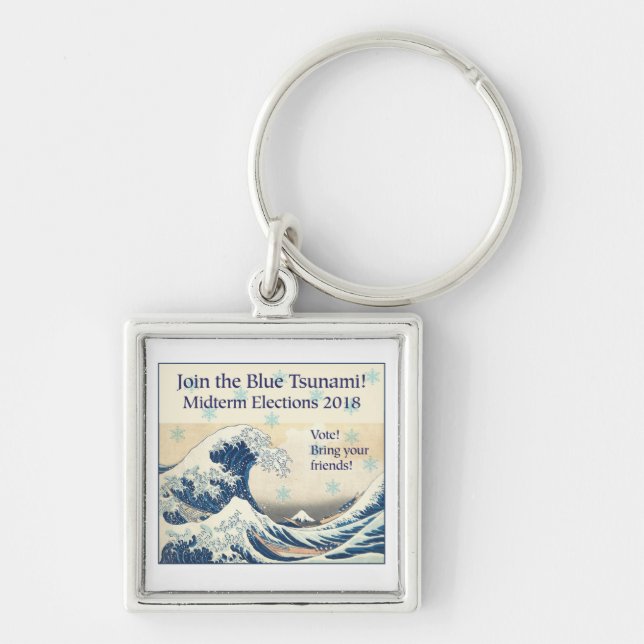 Join the Blue Tsunami Key Ring (Front)