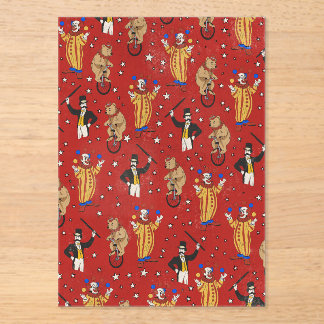 Join The Circus Pattern Acrylic Invitations