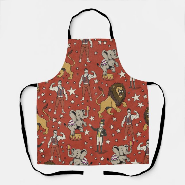 Join The Circus Pattern Apron (Front)