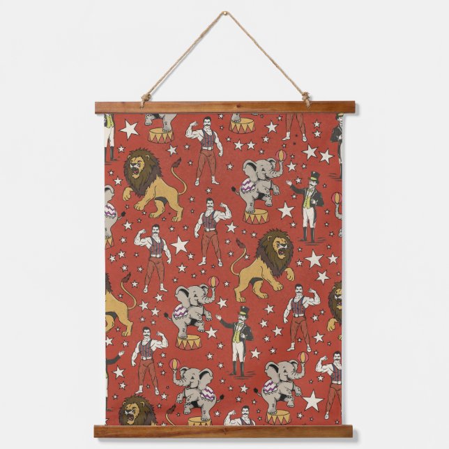Join The Circus Pattern Hanging Tapestry (Front)